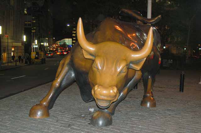 the Financial District's bull