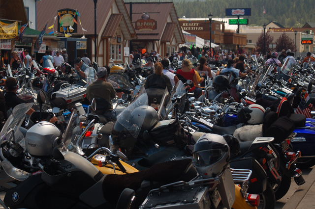 Sturgis bike rally in Hill City