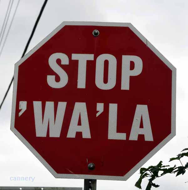 stop sign in native language