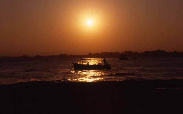 sunset at Hammamet beach