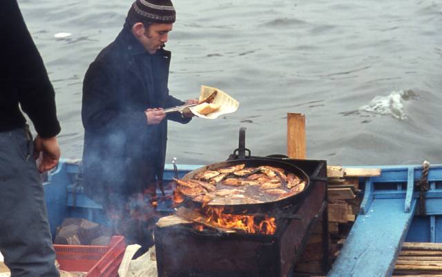 fish vendor, Istanbul