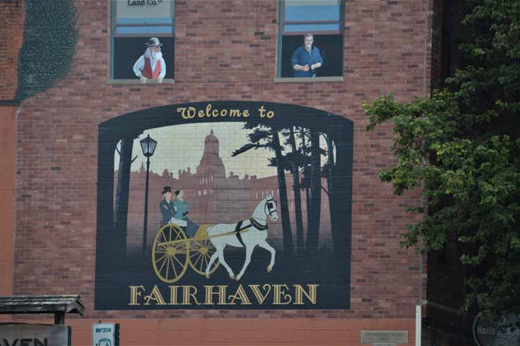 welcome to fairhaven sign