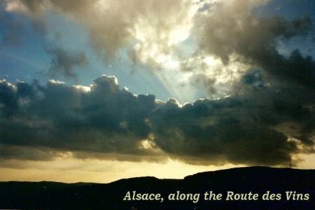 alsace sunset
