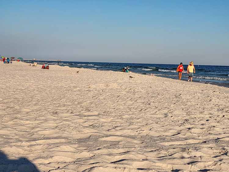 white sandy beach