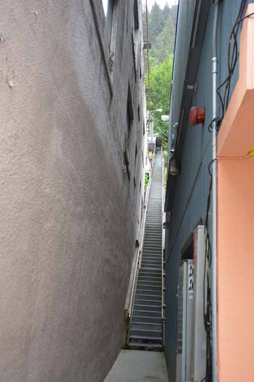 steep staircase
