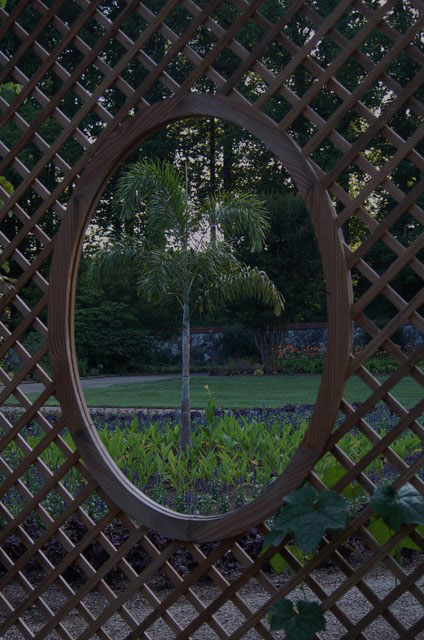 in the formal garden