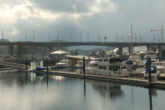 in False Creek harbor