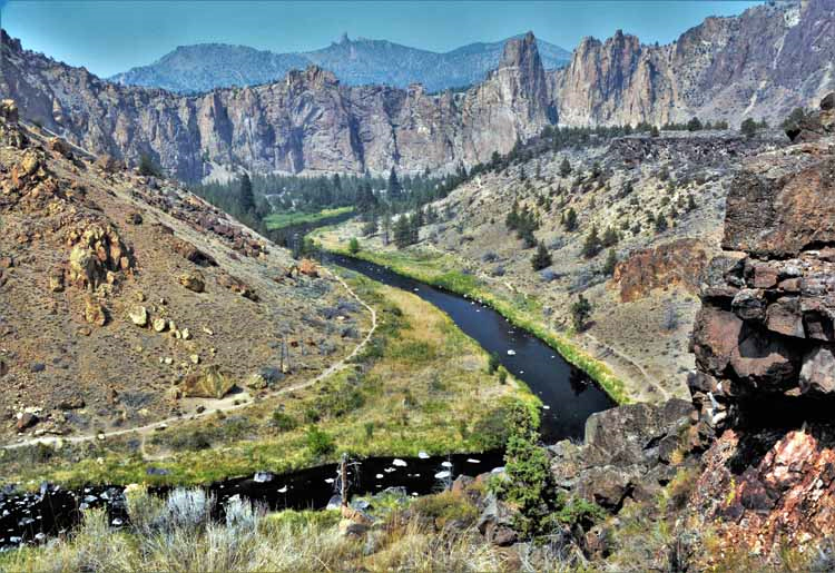 river through gorge