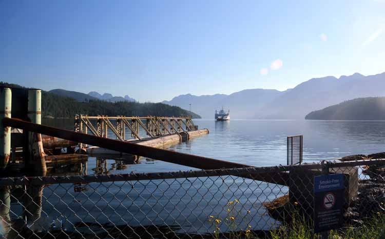 ferry arriving dock