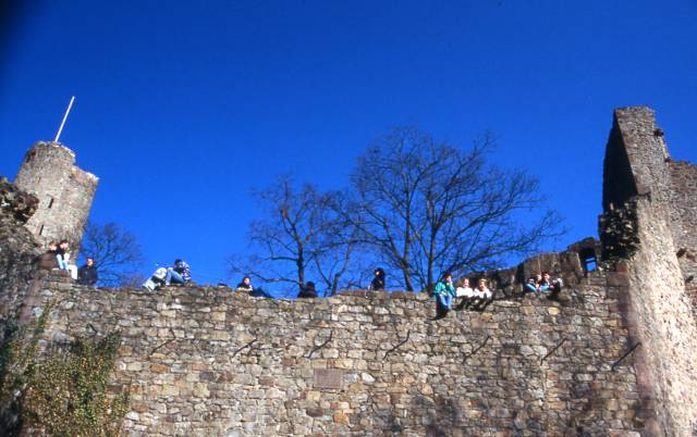 Windeck castle ruins at Weinheim