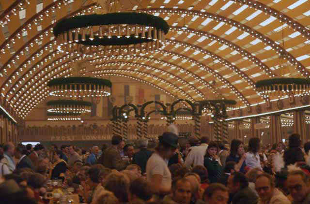 beer hall at Oktoberfest