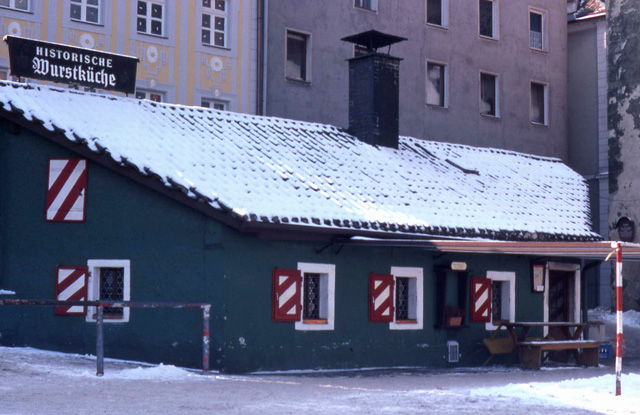 historical bratwurst house in regensburg