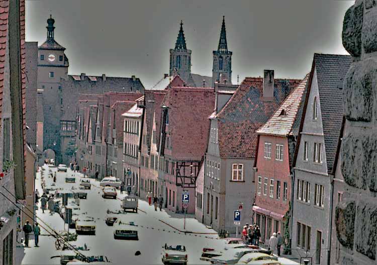 street-lined homes
