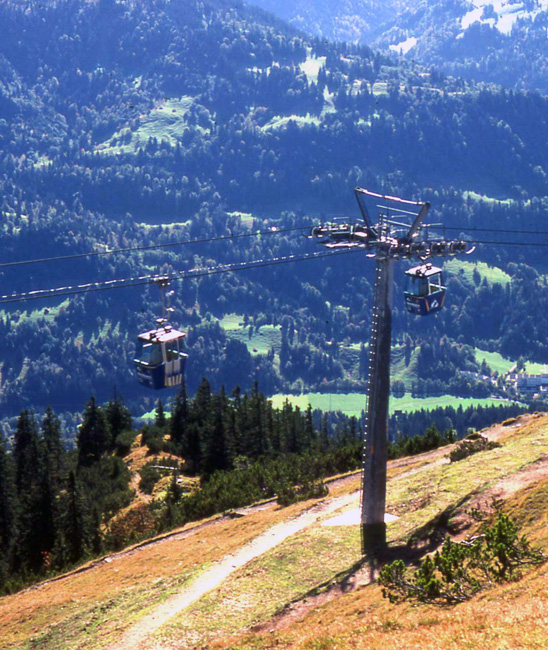 A trip up to the peak of The Wank from Garmisch