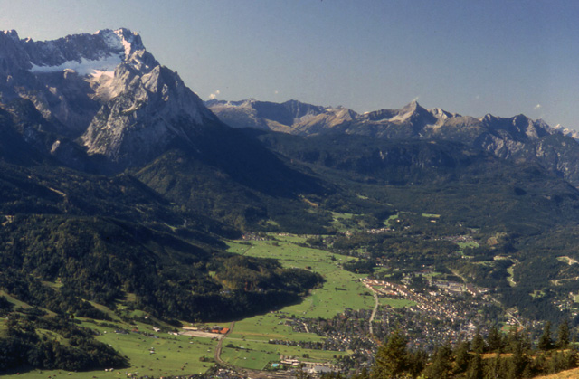 near the peak of the Wank 