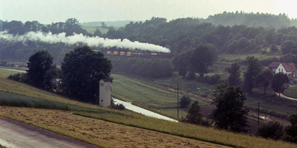 window view of a train passing
