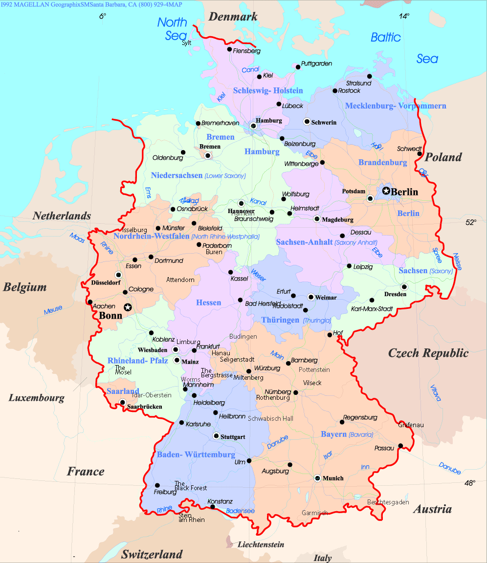 Map of Germany