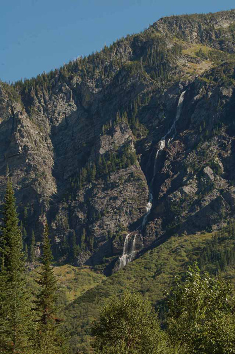 Waterfall into Avalanche Creek