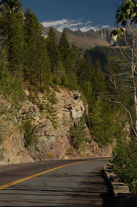 On the Going to the Sun Road at the Loop