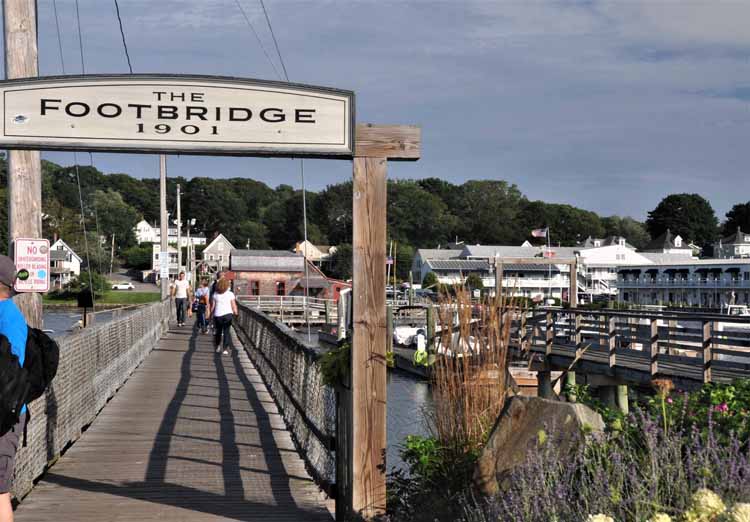 Footbridge in Boothbay Harbor, Maine