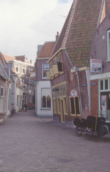 houses now crooked from the settling land