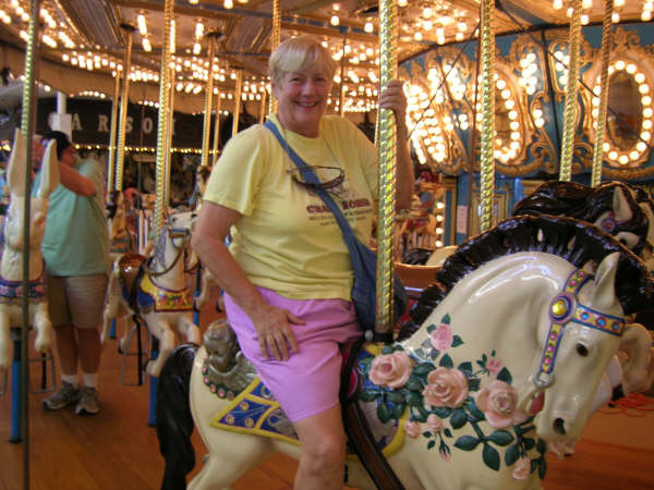 on the carousel