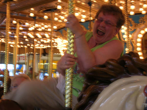 on the carousel