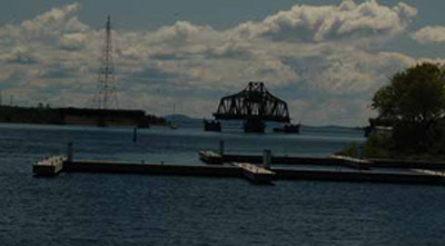 the swingbridge at Little Current