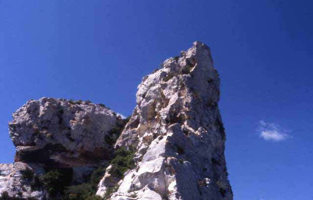 rock formations outside les baux