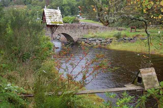 a duck pond on the grounds of The Old Inn, Gairloch