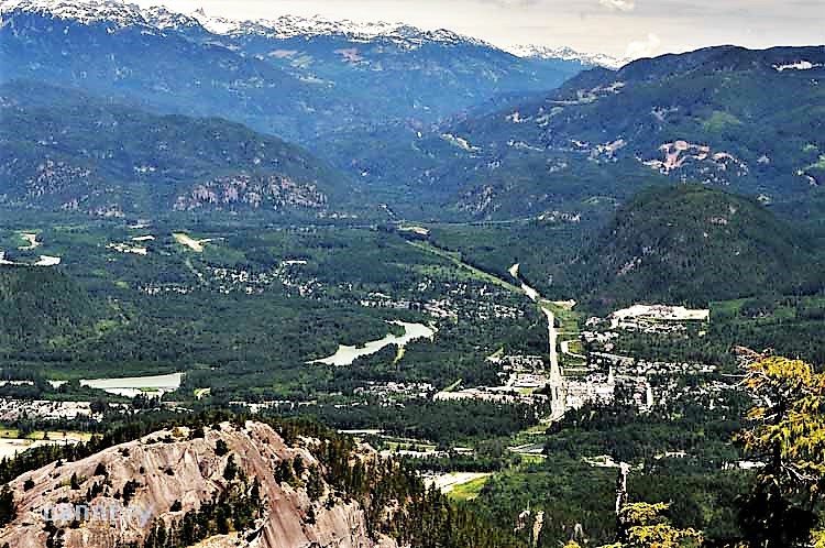 overlooking squamish