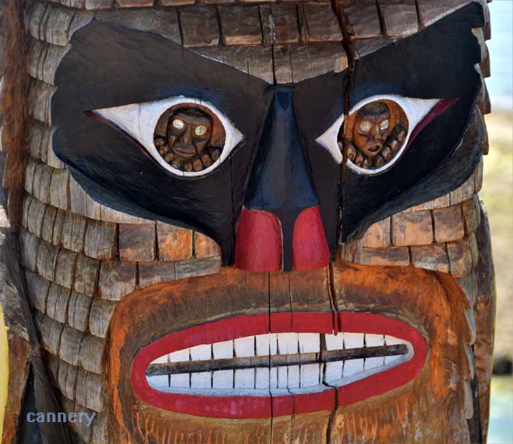 totem pole face