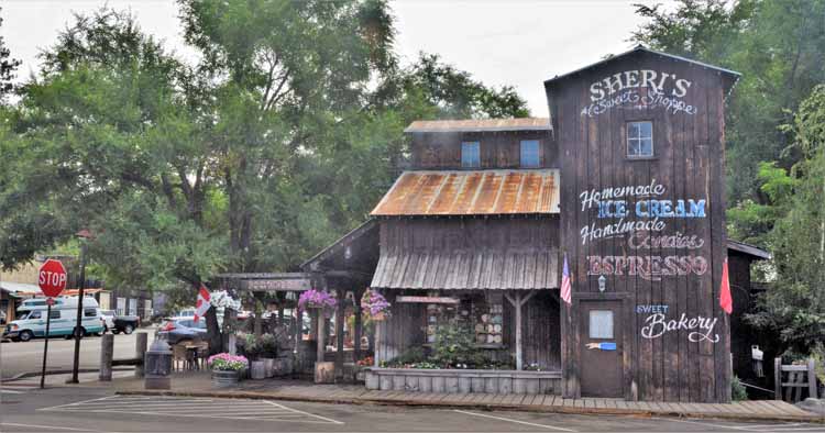 western town scene