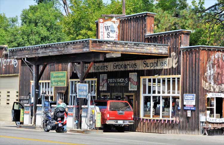 western town scene