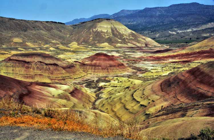 fossil beds of many colors