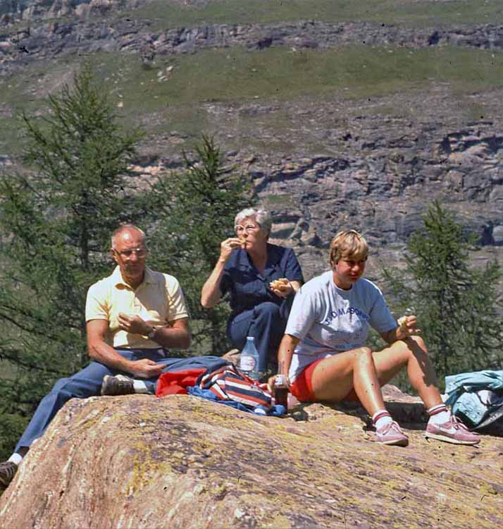 lunch on a rock
