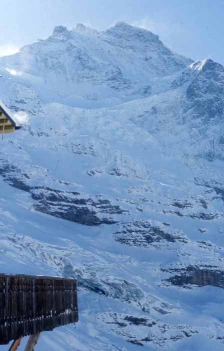 a view of the Jungfrau Mountain