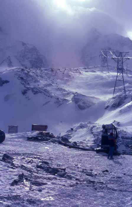 skiers on the Matterhorn, Zermatt