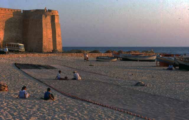 the beach at Hammamet