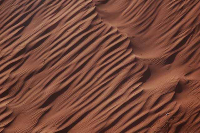 untouched sand ripples