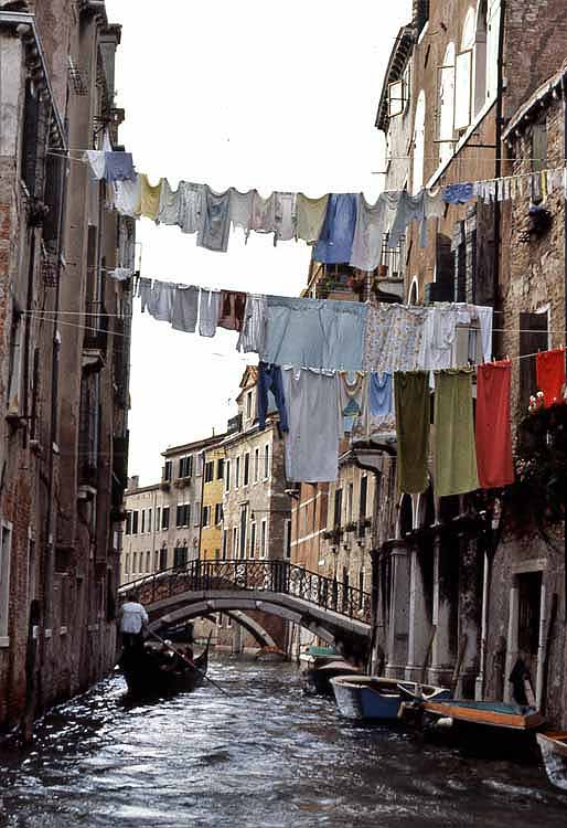 hanging laundry
