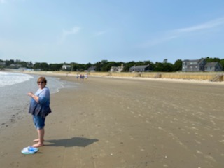 on the beach