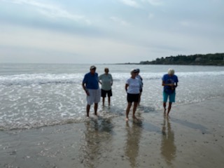 on the beach