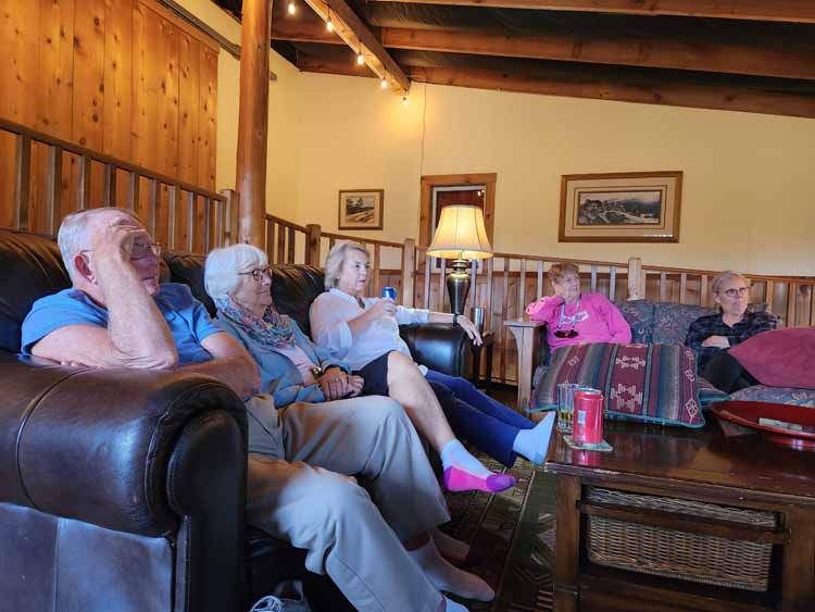 at the lodge
