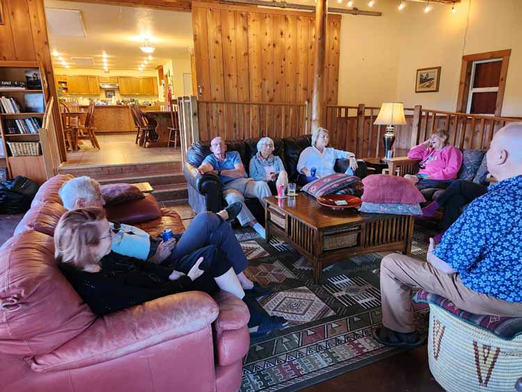 at the lodge
