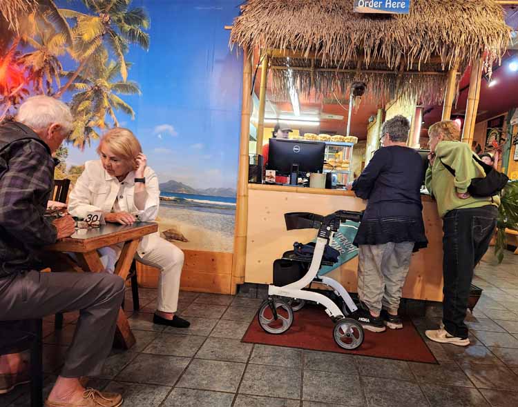 ordering dinner