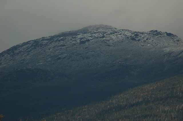 white mountain closeup